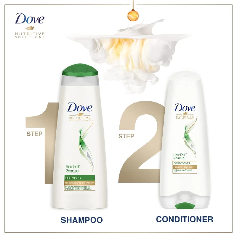 Dove Hair Fall Rescue Shampoo, 340 ml-4.webp